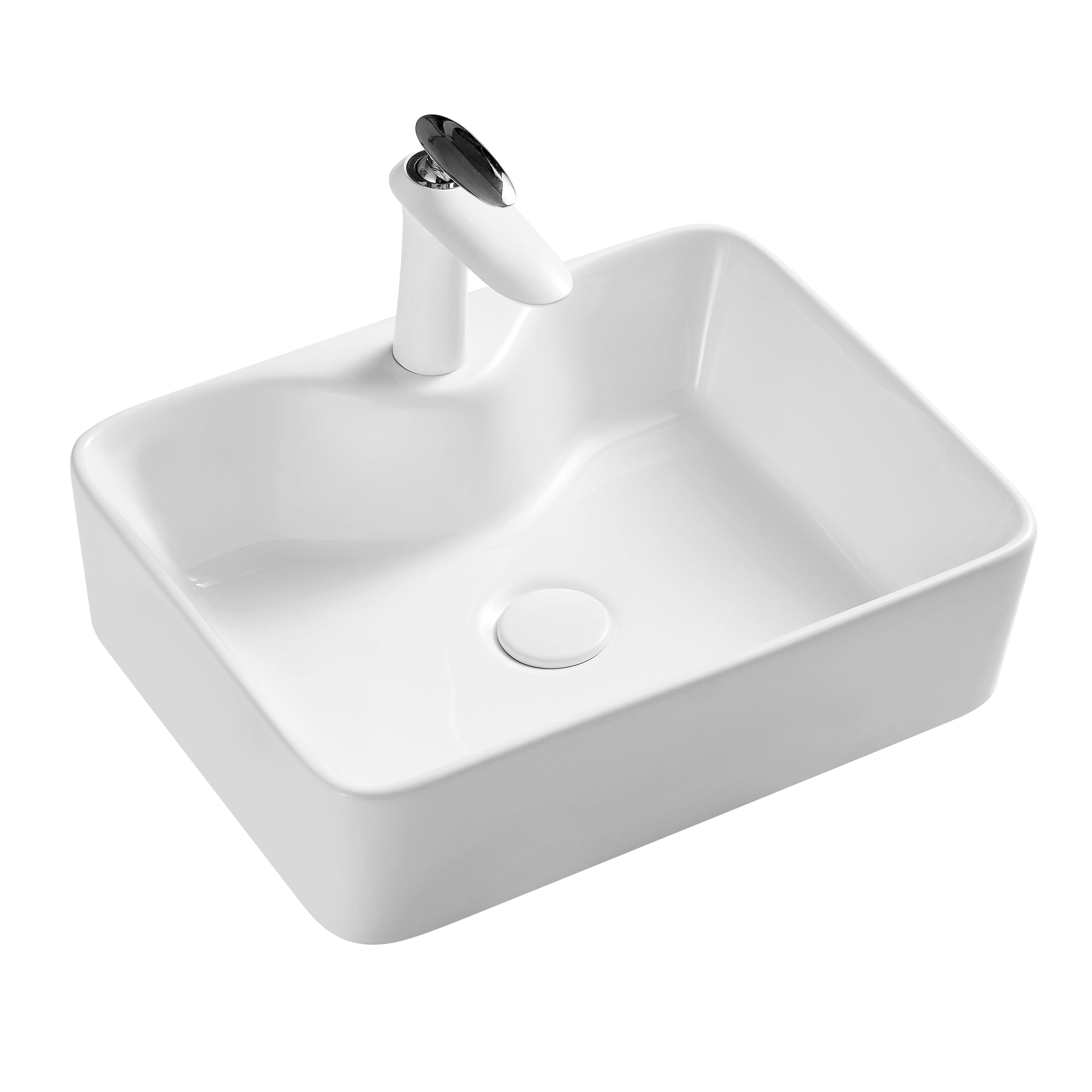 BRONTE Rectangular Counter Top Basin 400mm WB4131